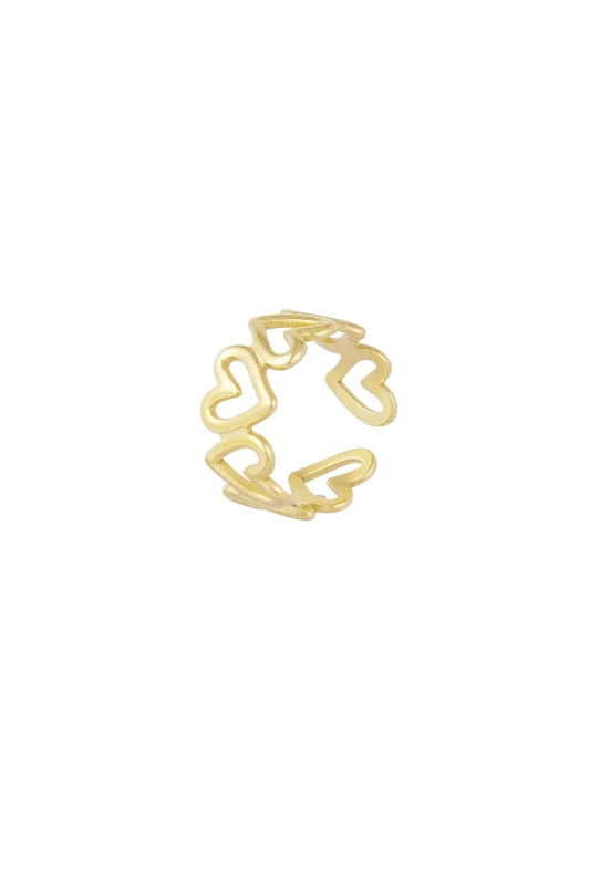 Hearts ring - goud