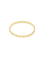 Diamond relief armband - goud