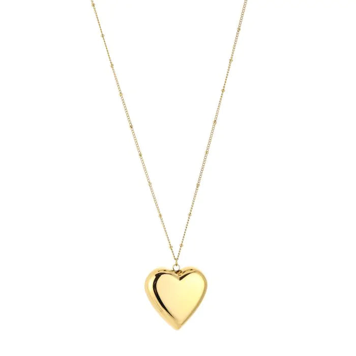 Lange ketting met hart - goud