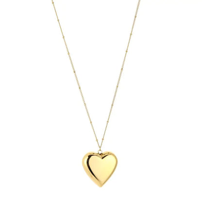 Lange ketting met hart - goud