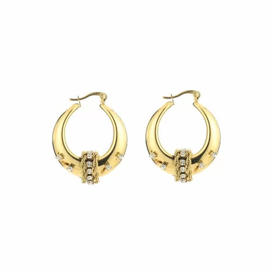 Boho shine oorbellen - goud