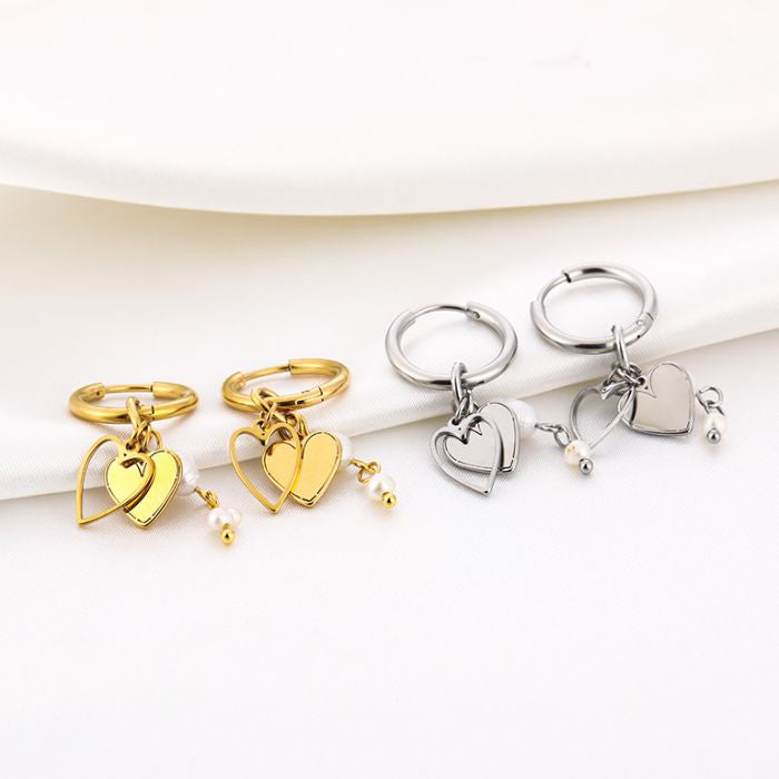 Charm of love oorbellen