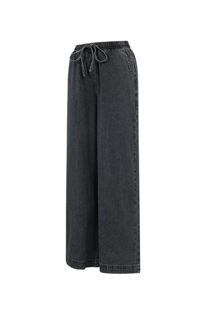 Denim joggingbroek - zwart