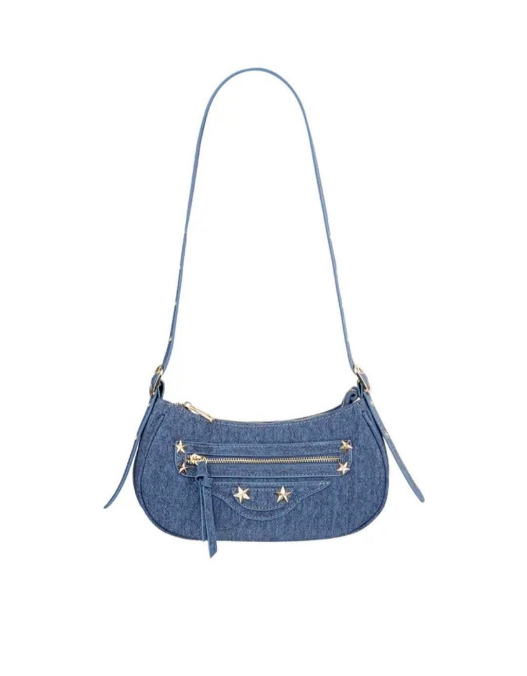 Starry denim tas - blauw