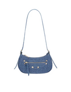Starry denim tas - blauw