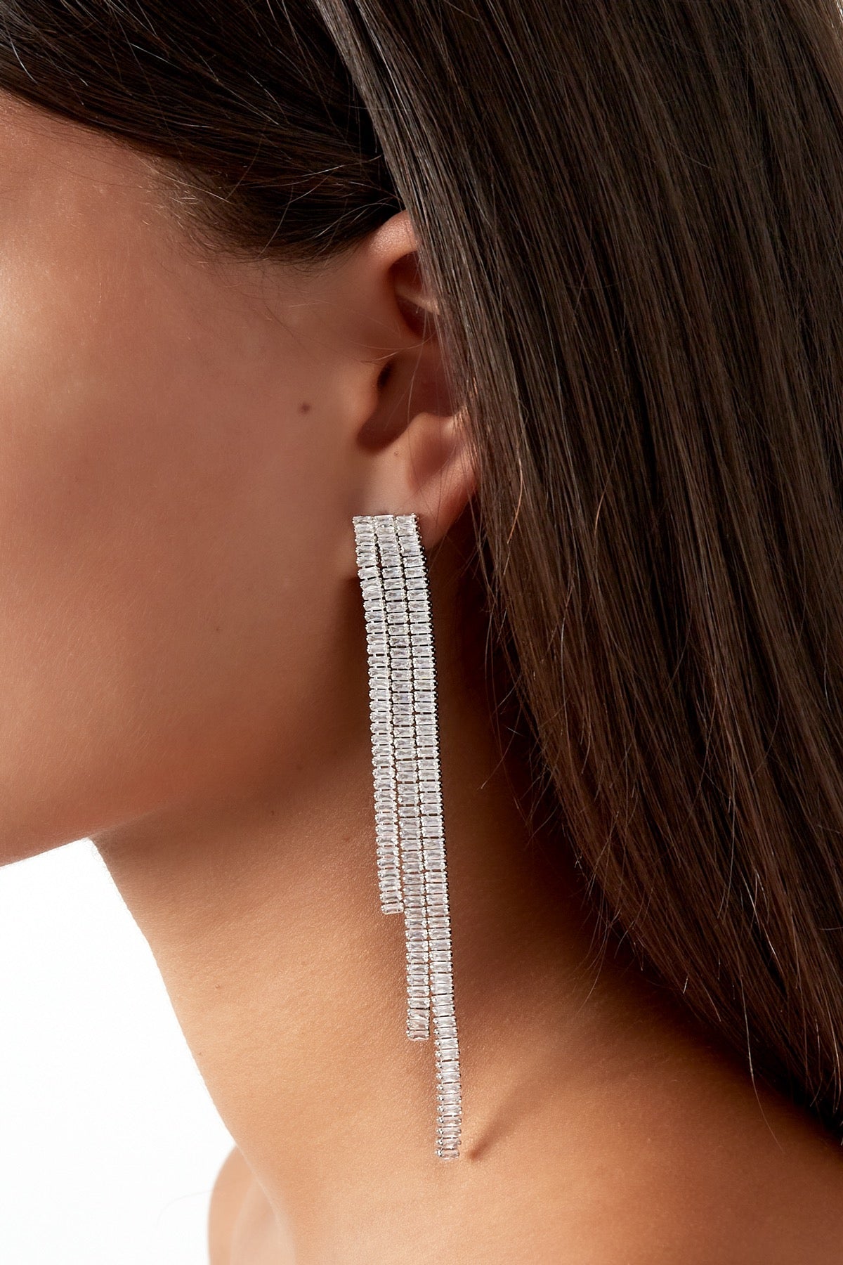 Elite shine oorbellen - zilver