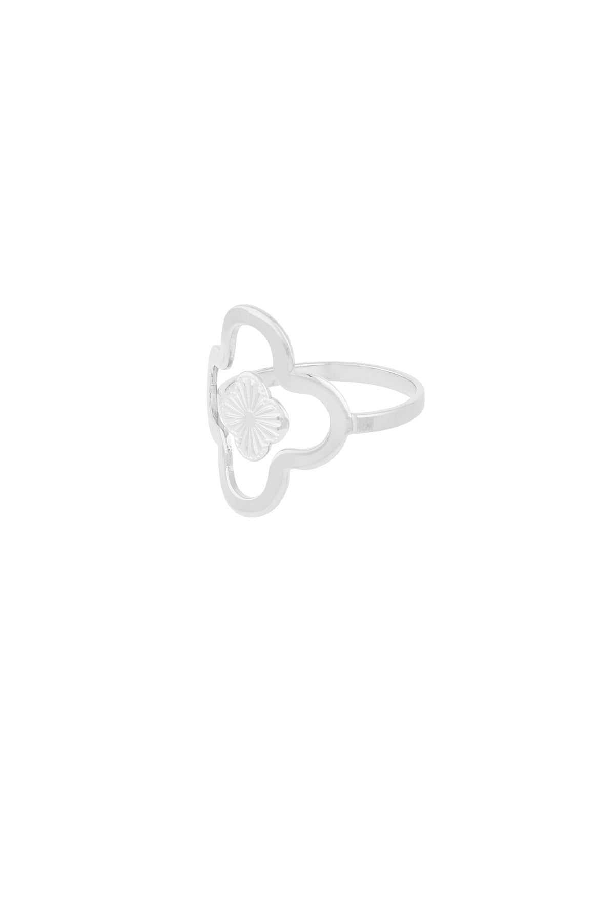 Lucky leaf ring - zilver