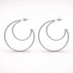 Double ring oorbellen