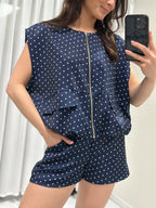Julie 2-piece set blue