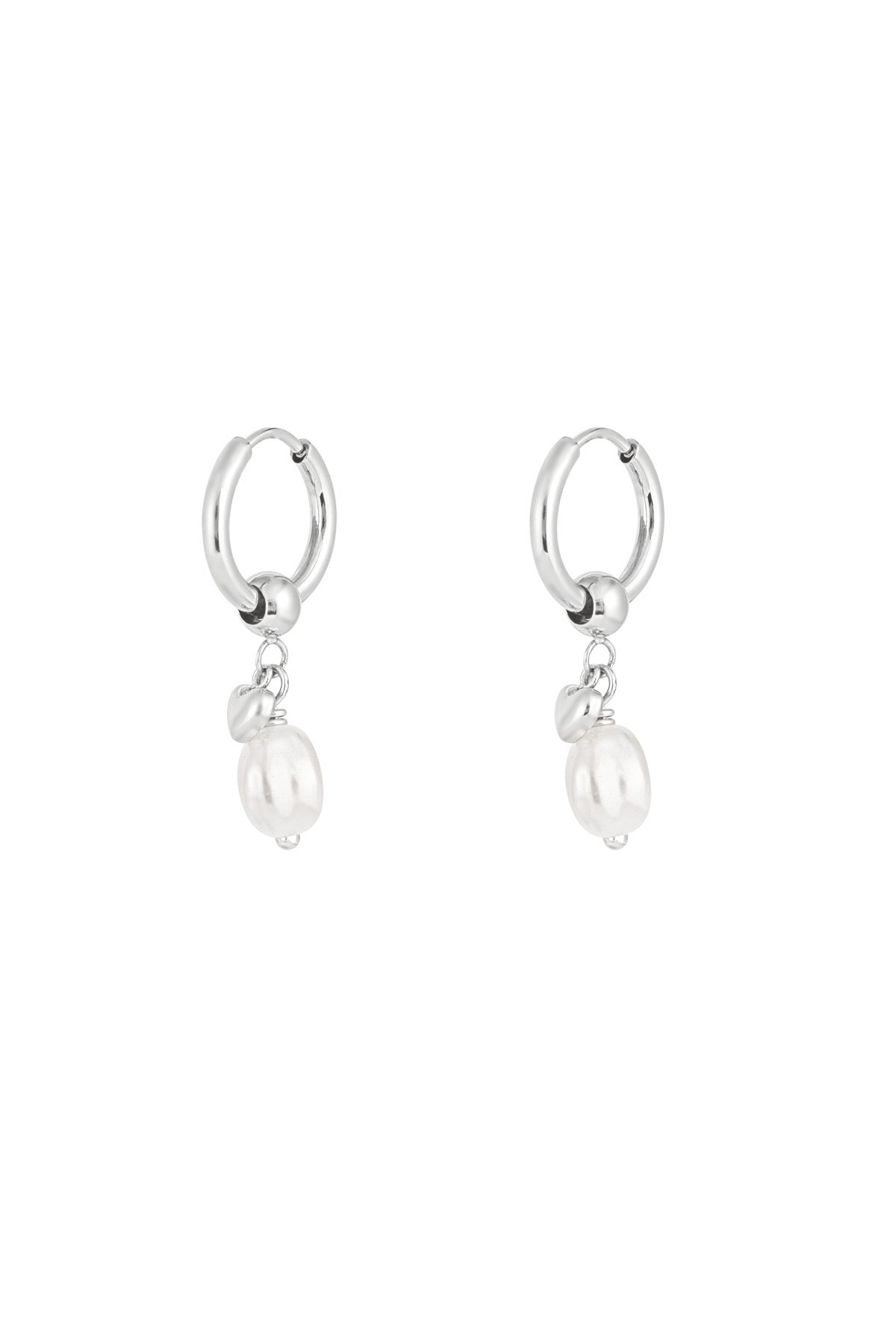 Classy babe oorbellen - zilver