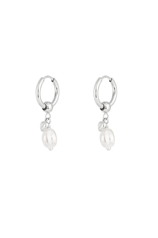 Classy babe oorbellen - zilver