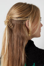 Haarclip love all over - goud