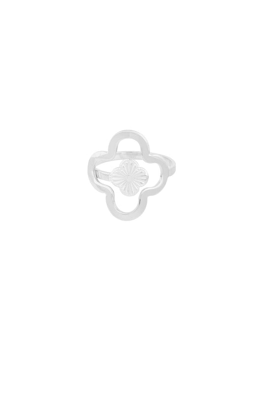 Lucky leaf ring - zilver