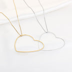 Lange XL hart statement ketting