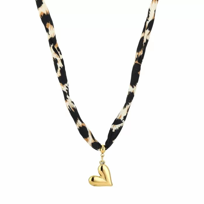 Leopard love ketting - goud