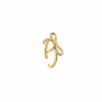 Glitter strikje ring - goud
