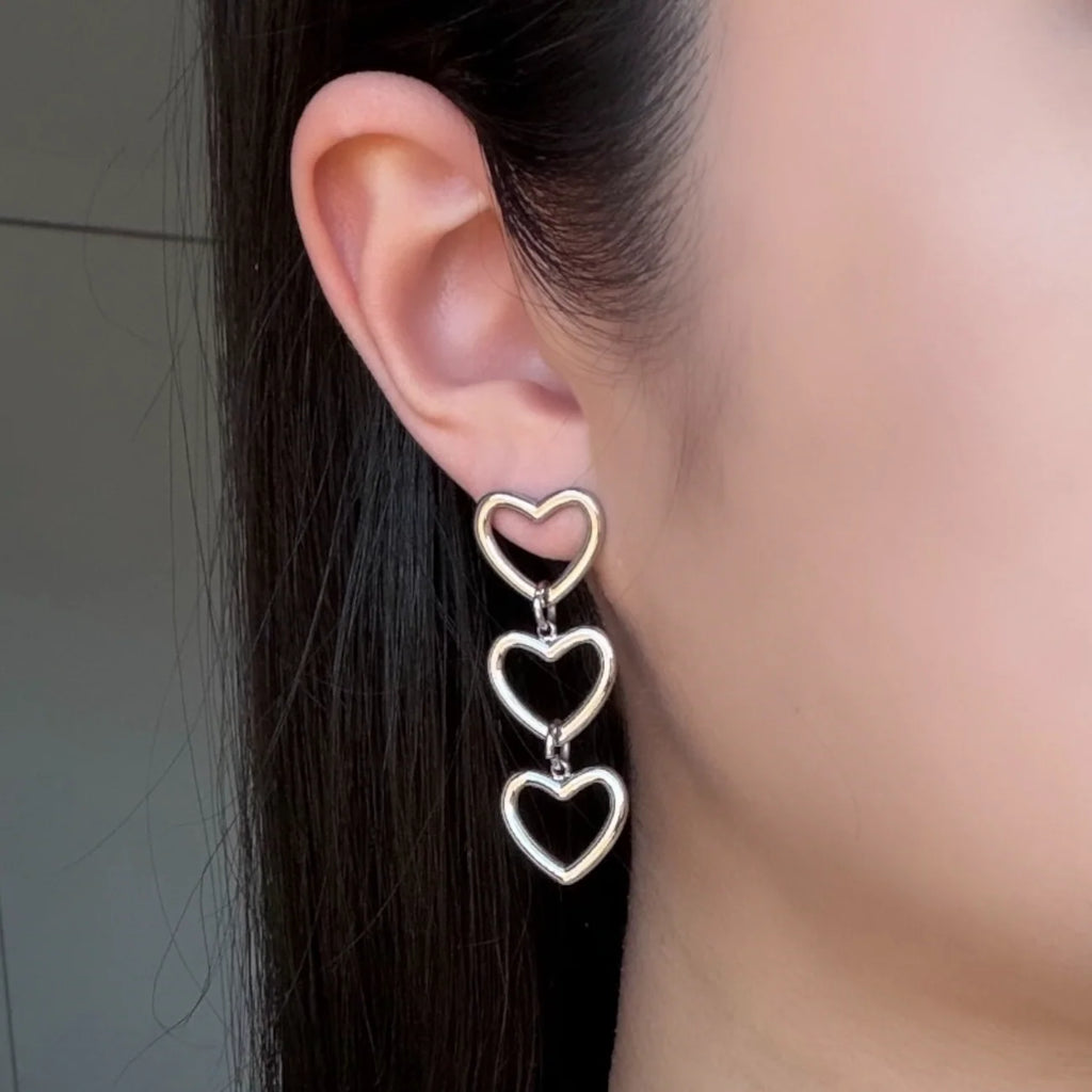 Trips hearts oorbellen