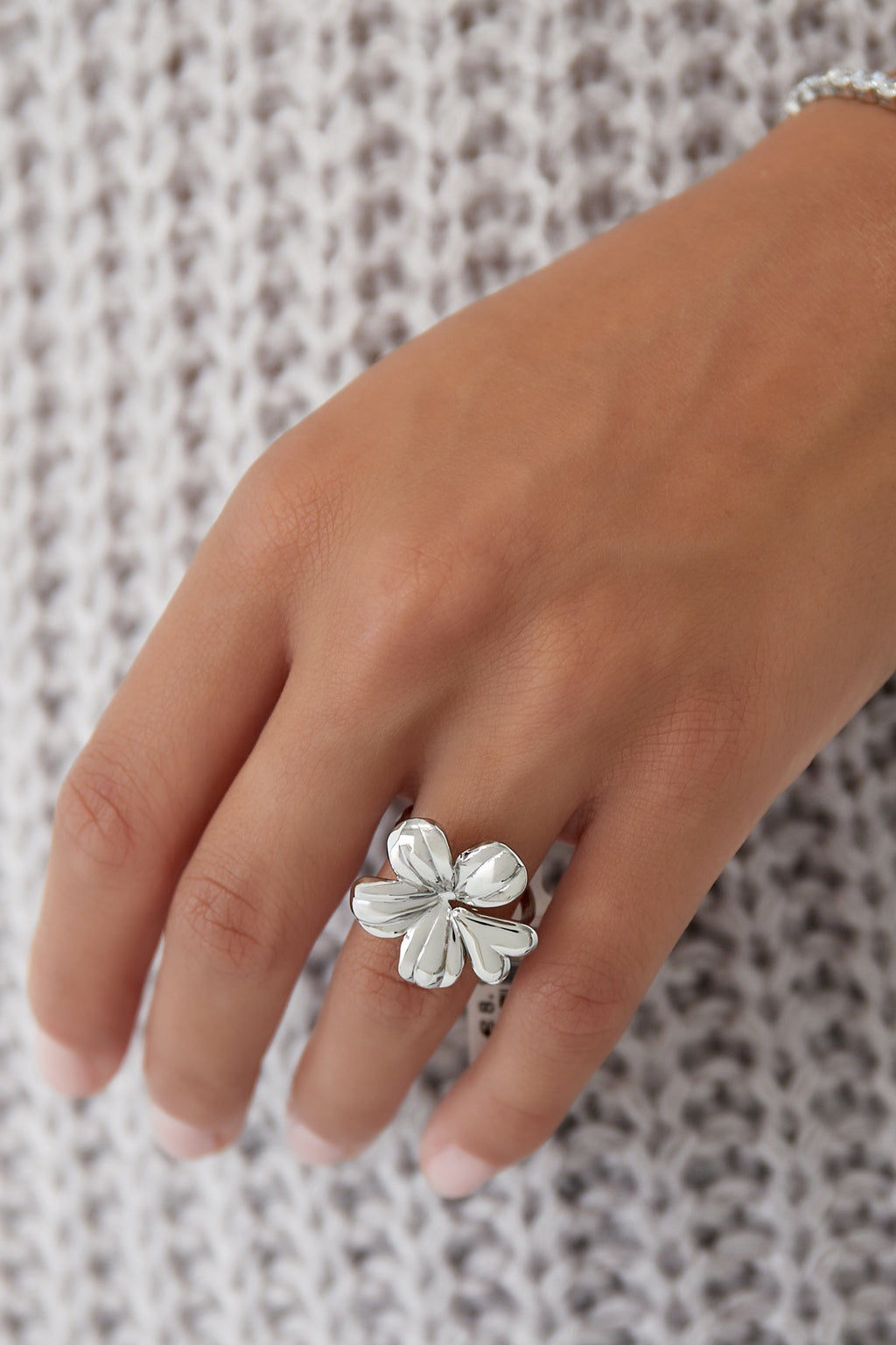 Floral romance ring - zilver