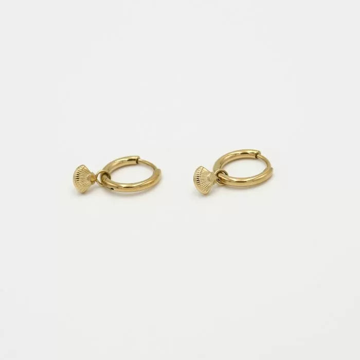 Shellies oorbellen - goud