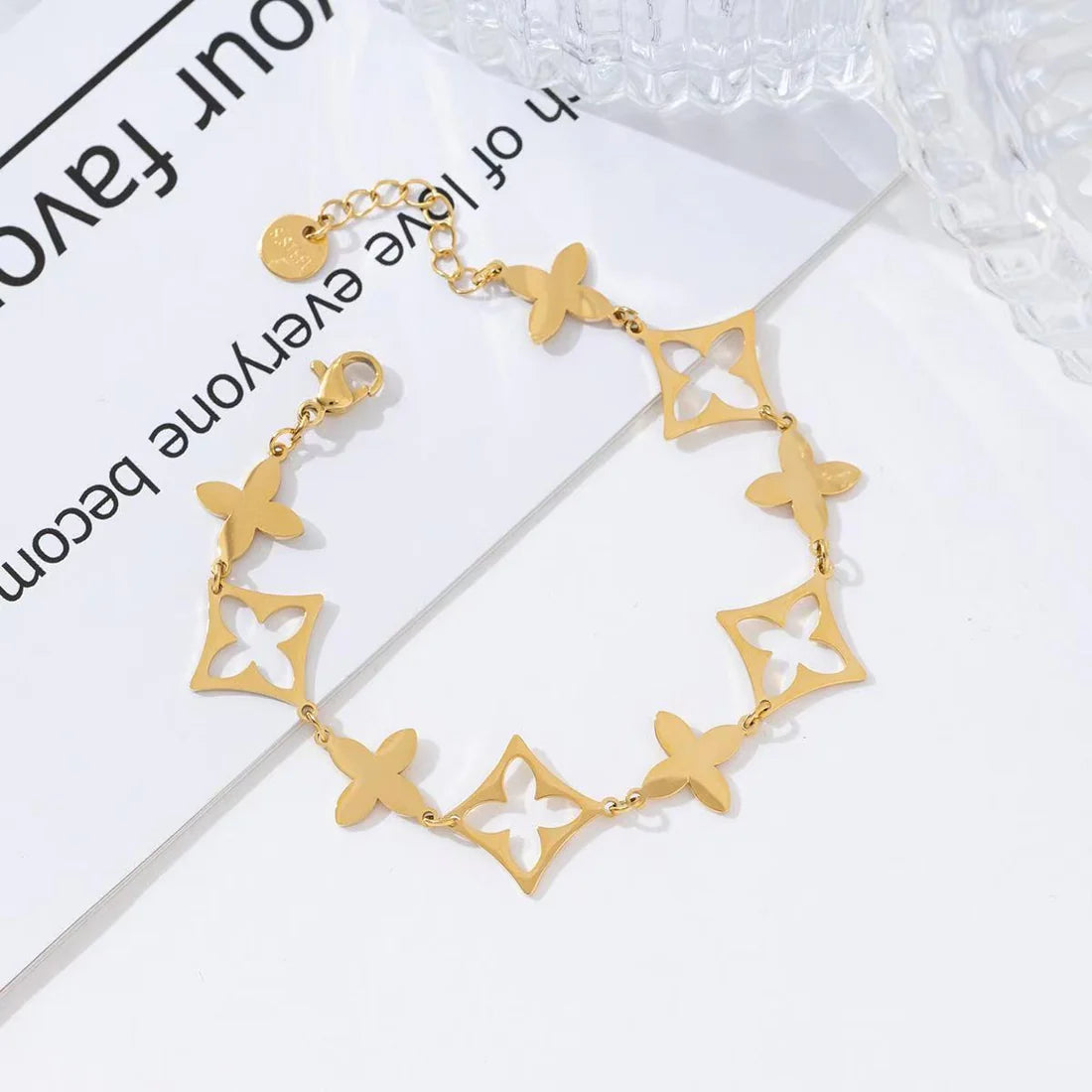 Blossom armband - goud