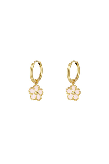 Flower cuteness oorbellen - goud