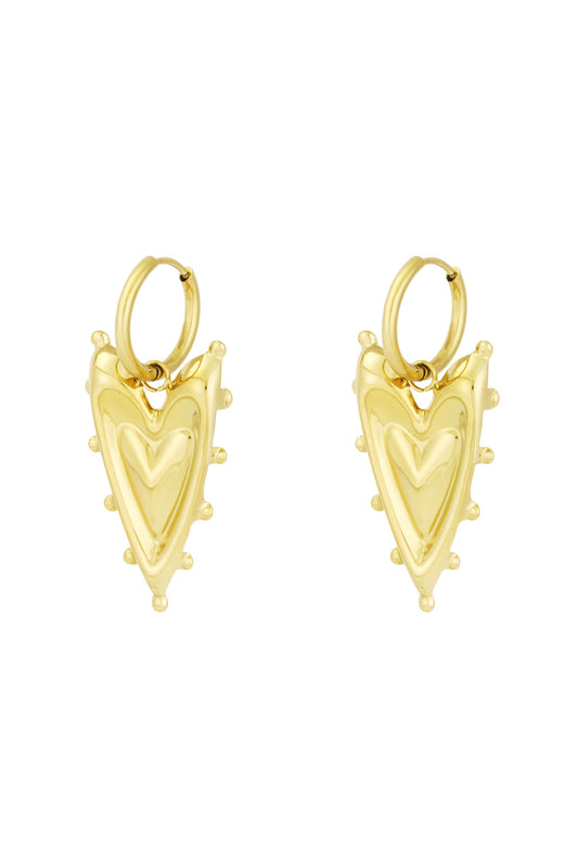 Joyful heart oorbellen - goud