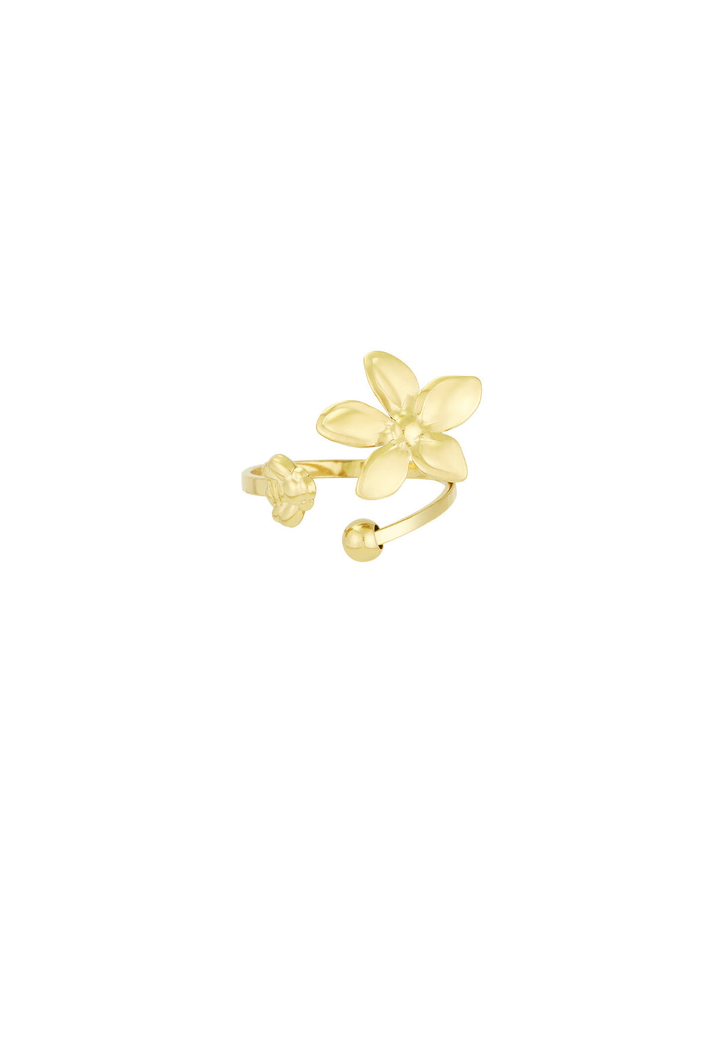 Floral delight ring - goud