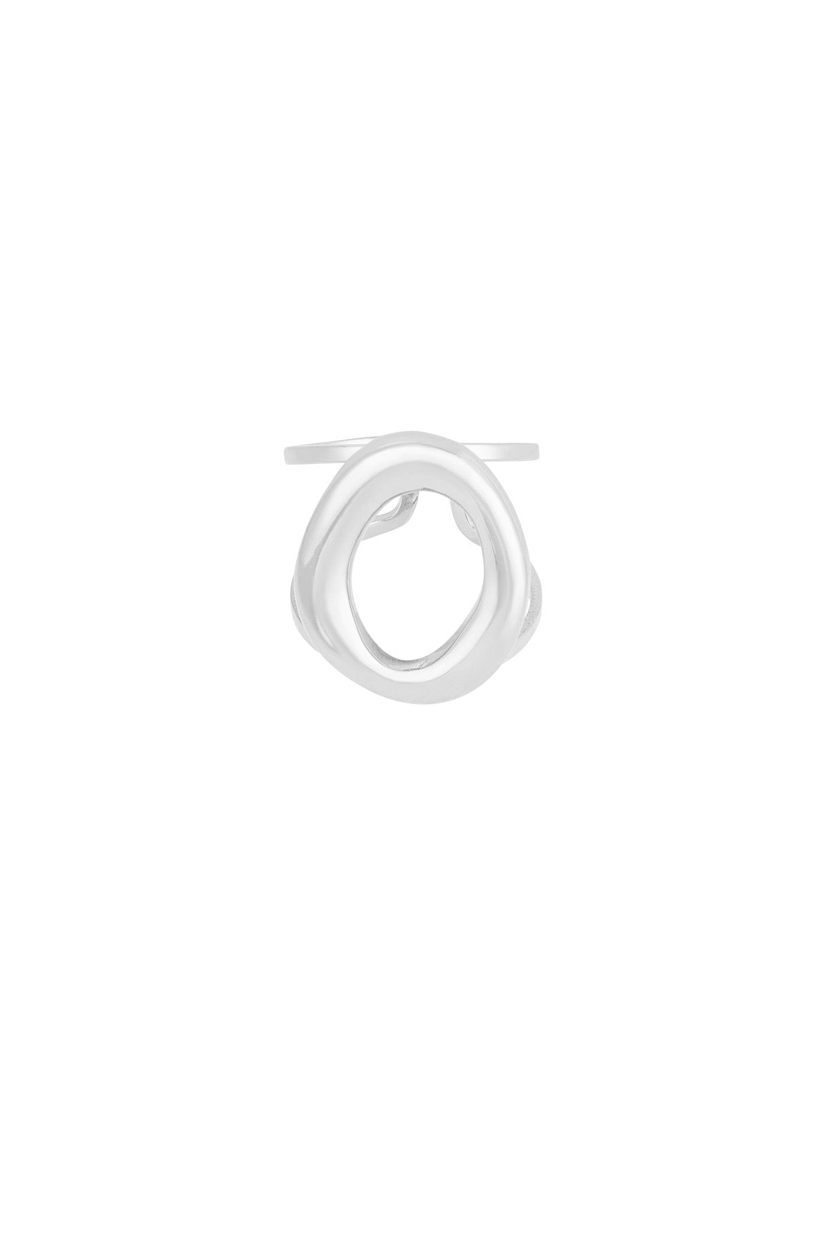 Bold circle ring - zilver