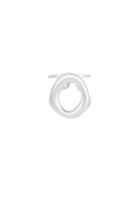 Bold circle ring - zilver