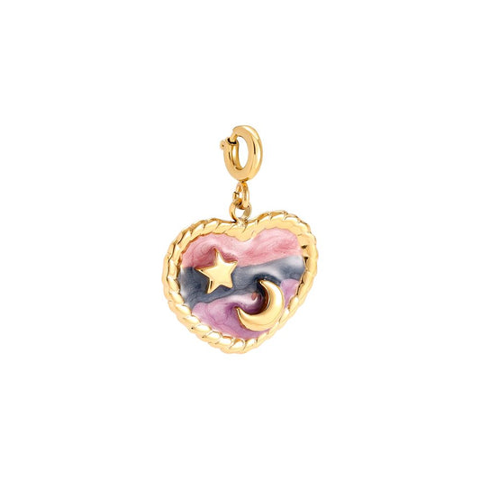 Ster maan hart hanger