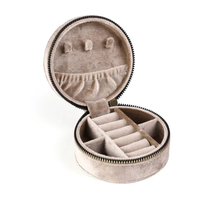 Velvet sieradendoosje - khaki