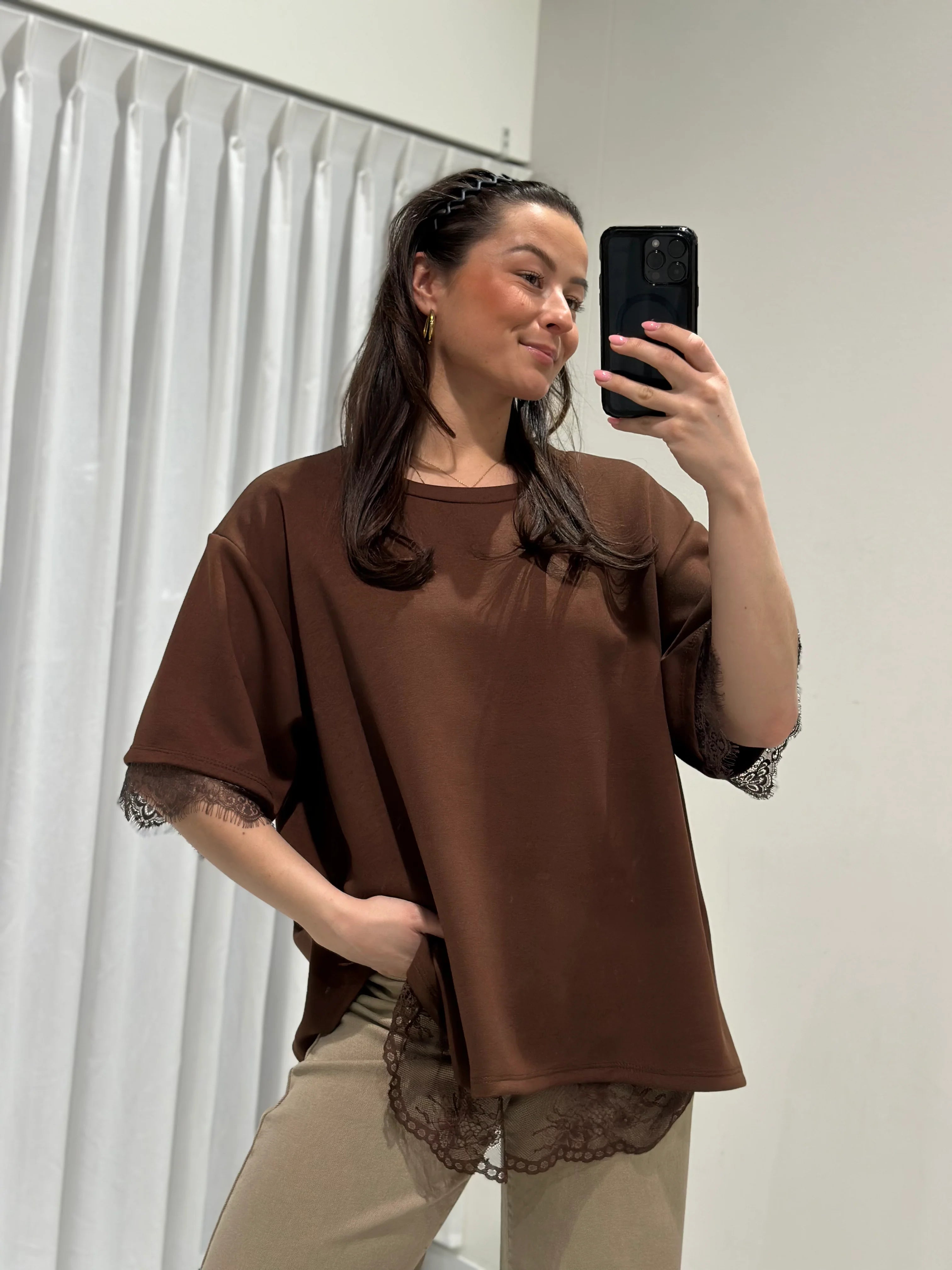Daisy top brown