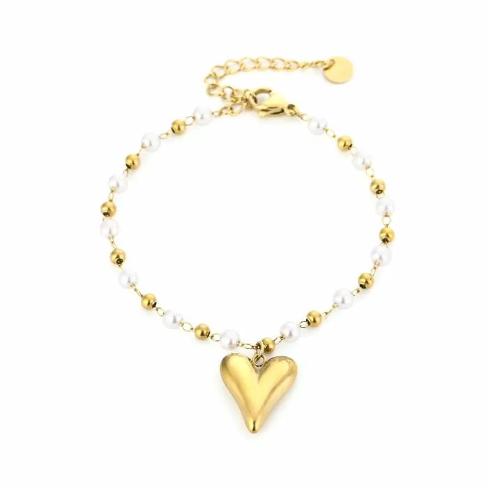 Pearlbeat armband - goud