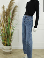 Goodies Wide Leg Stretch Jeans – Blauw