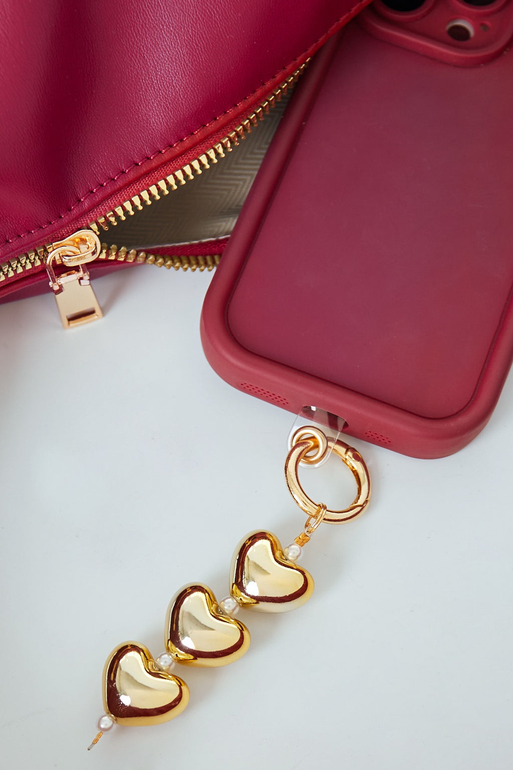 Hartjes en parels hanger