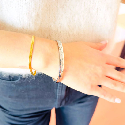 Star bangle - zilver