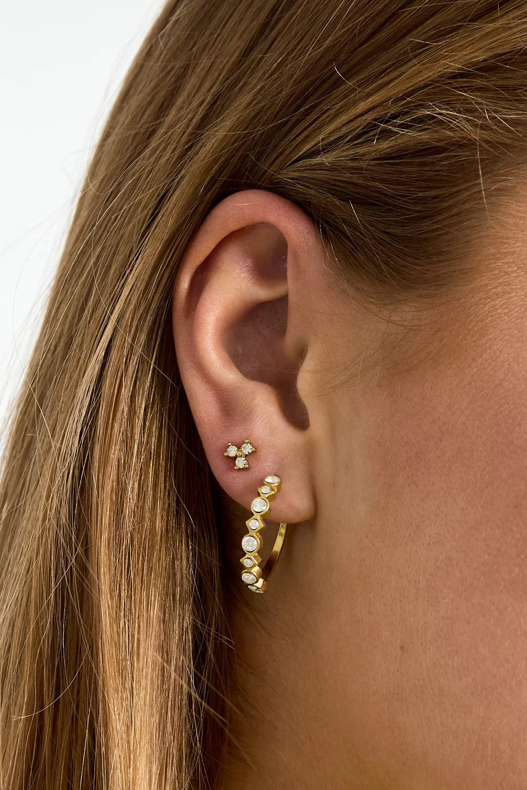 Triple Sparkle Studs
