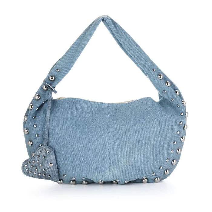 Luna stud tas - licht blauw