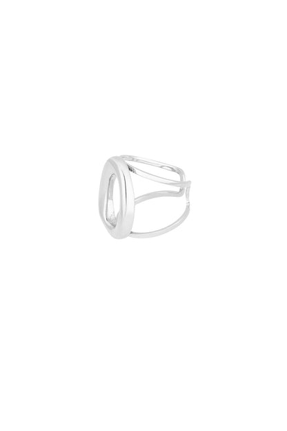 Bold circle ring - zilver