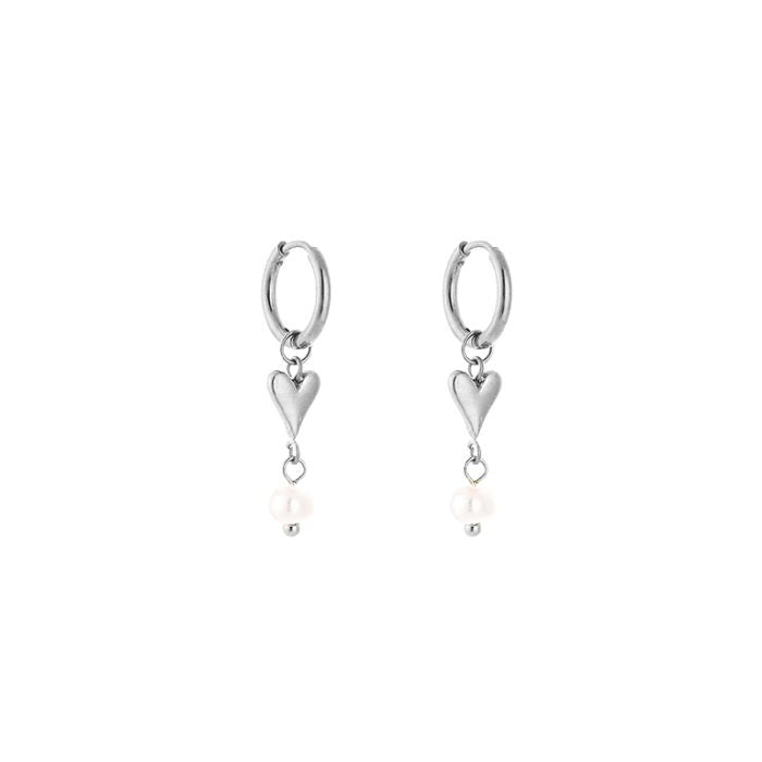 Heart Charm oorbellen