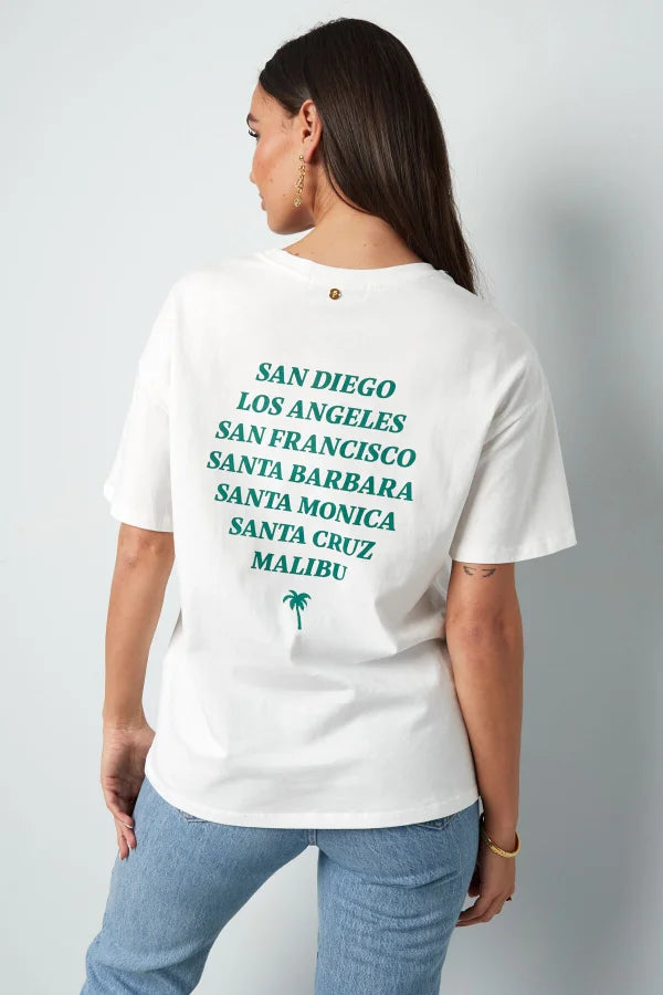 T-Shirt California - wit