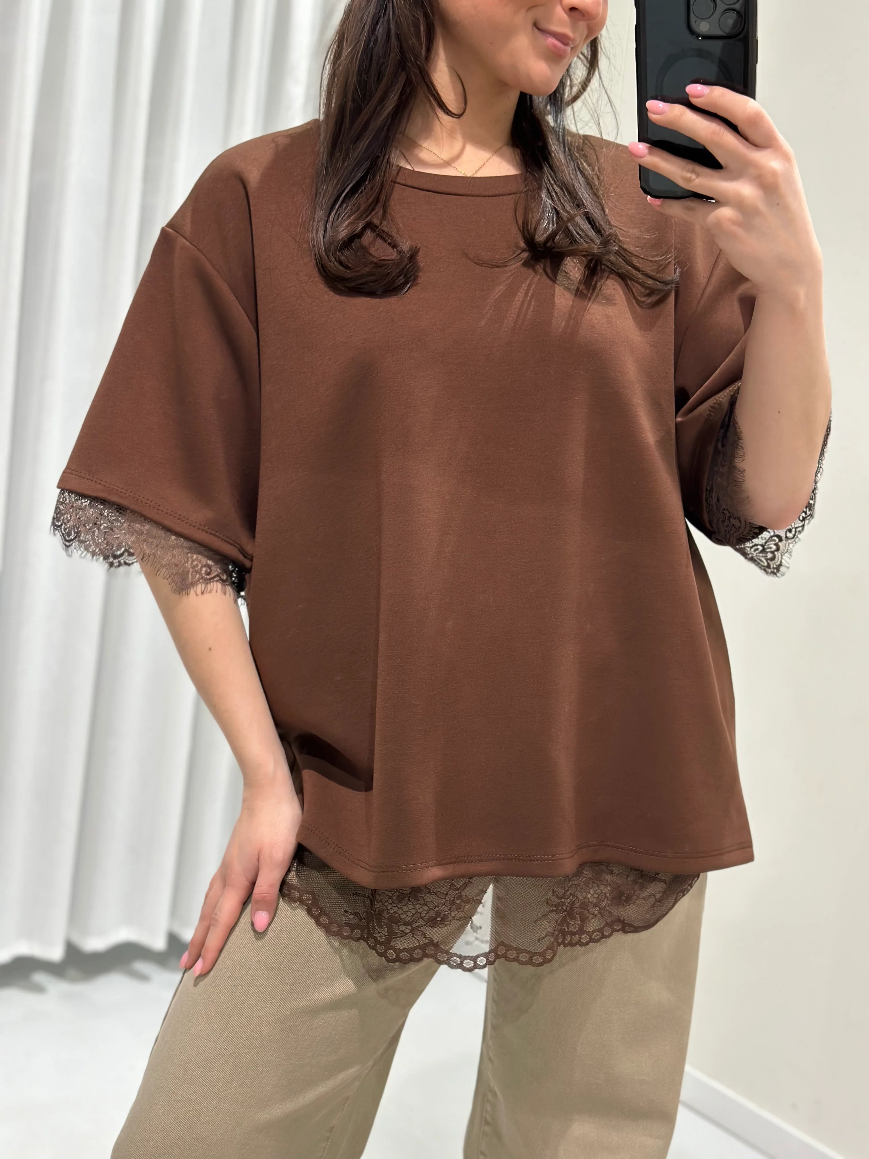 Daisy top brown