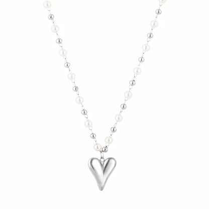 Pearlbeat ketting - zilver