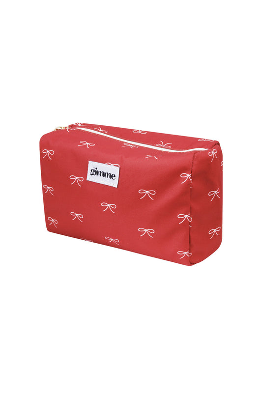 Toilettas strikjes - rood