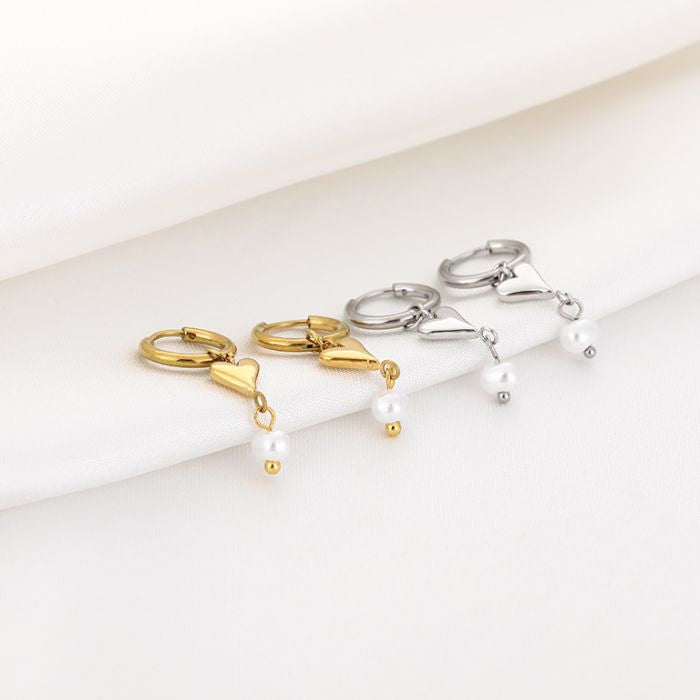 Heart Charm oorbellen