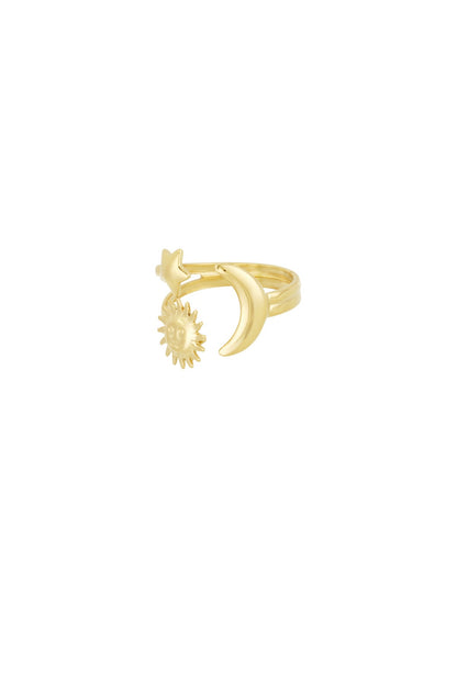 Day & night ring - goud