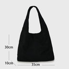 Mila Suede Bag - black