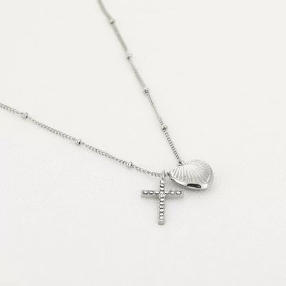 Faith & love ketting - zilver