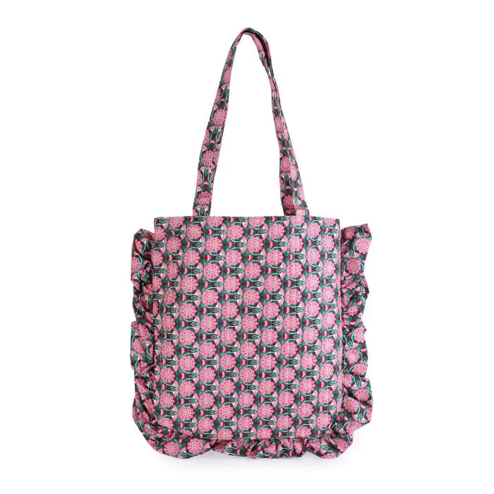 Kleurrijke shopper - green