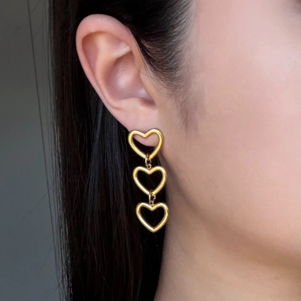 Trips hearts oorbellen